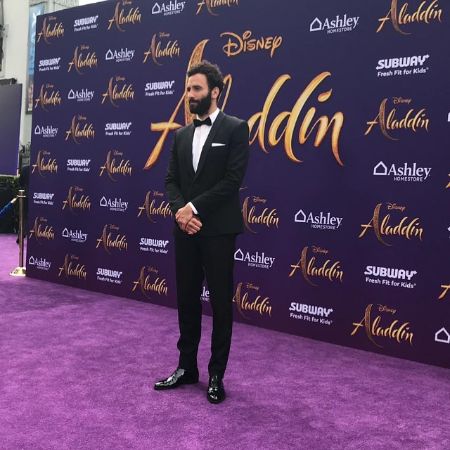 Marwan at the premiere of Aladdin.